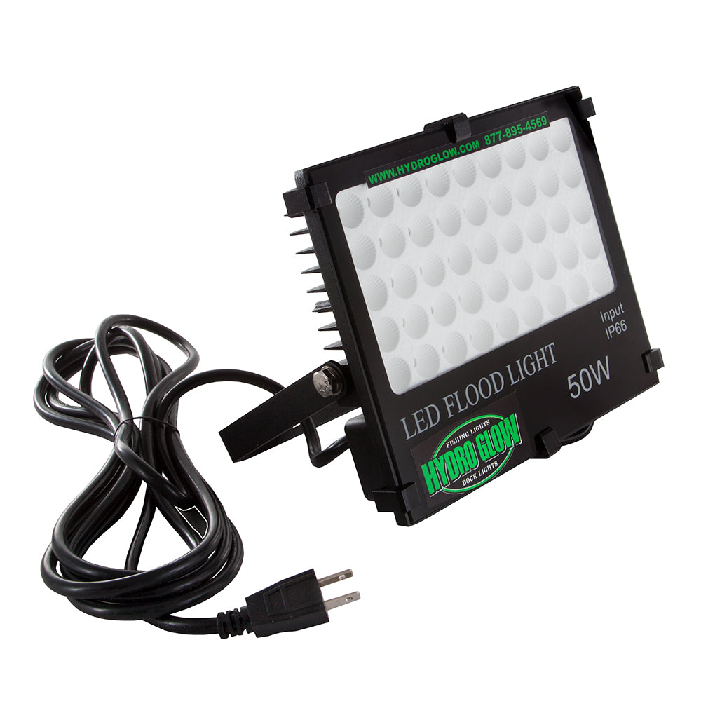 Hydro Glow FL50 50W/120VAC Flood Light - Green - Deckhand Marine Supply