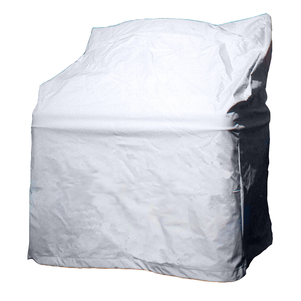 Taylor Made Small Center Console Cover - Vinyl White - Deckhand Marine Supply