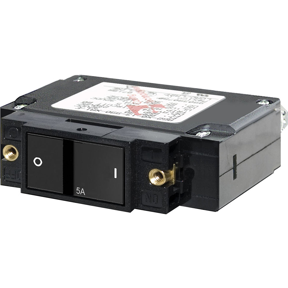 Blue Sea 7540 C-Series Flat Rocker Circuit Breaker - Single Pole - 5A - Deckhand Marine Supply