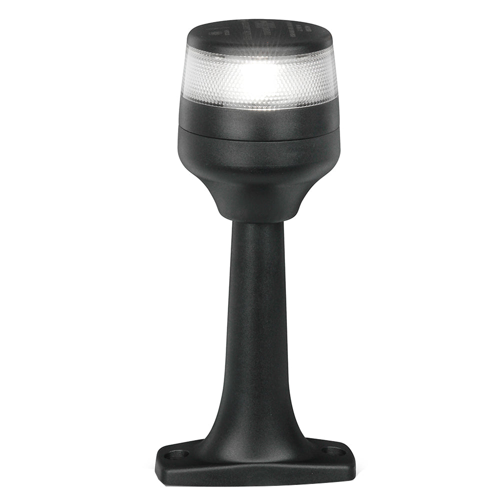 Hella Marine NaviLED 360 Compact All Round Lamp - 2nm - 6" Fixed Mount - Black - Deckhand Marine Supply