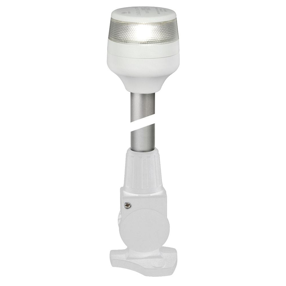 Hella Marine NaviLED 360 Compact All Round Lamp - 2nm - 40" Fold Down Base - White - Deckhand Marine Supply