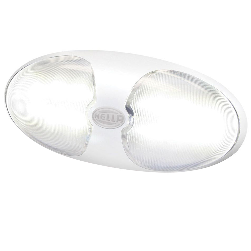 Hella Marine DuraLED 12 Interior/Exterior Lamp - White LED - White Housing - Deckhand Marine Supply
