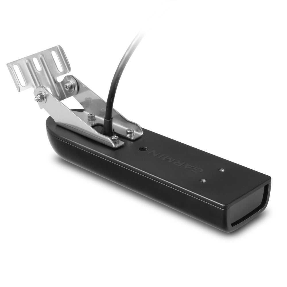 Garmin GT21-TM Transom Mount Transducer, Traditional 600W, 50/200kHz, ClearV CHIRP 500W, 260  455kHz - Deckhand Marine Supply