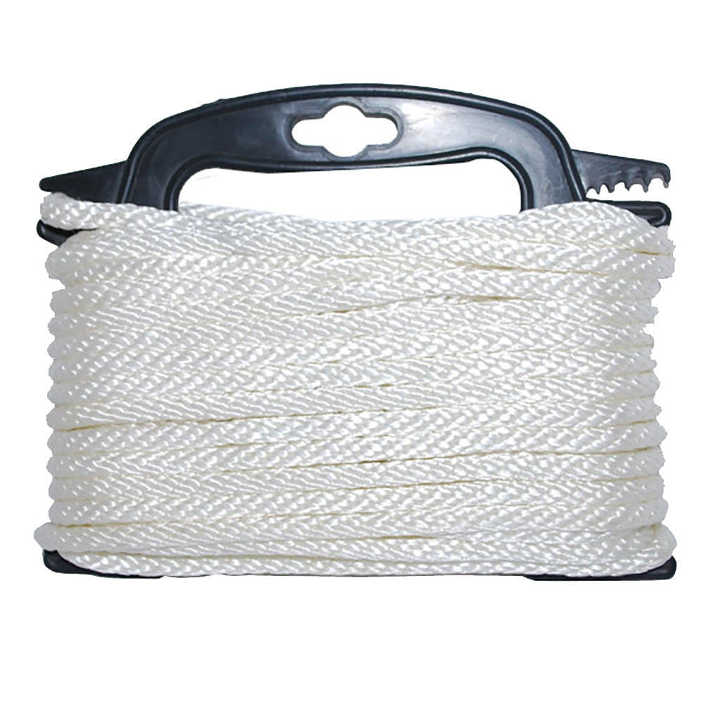 Attwood Braided Nylon Rope - 3/16" x 100' - White - Deckhand Marine Supply