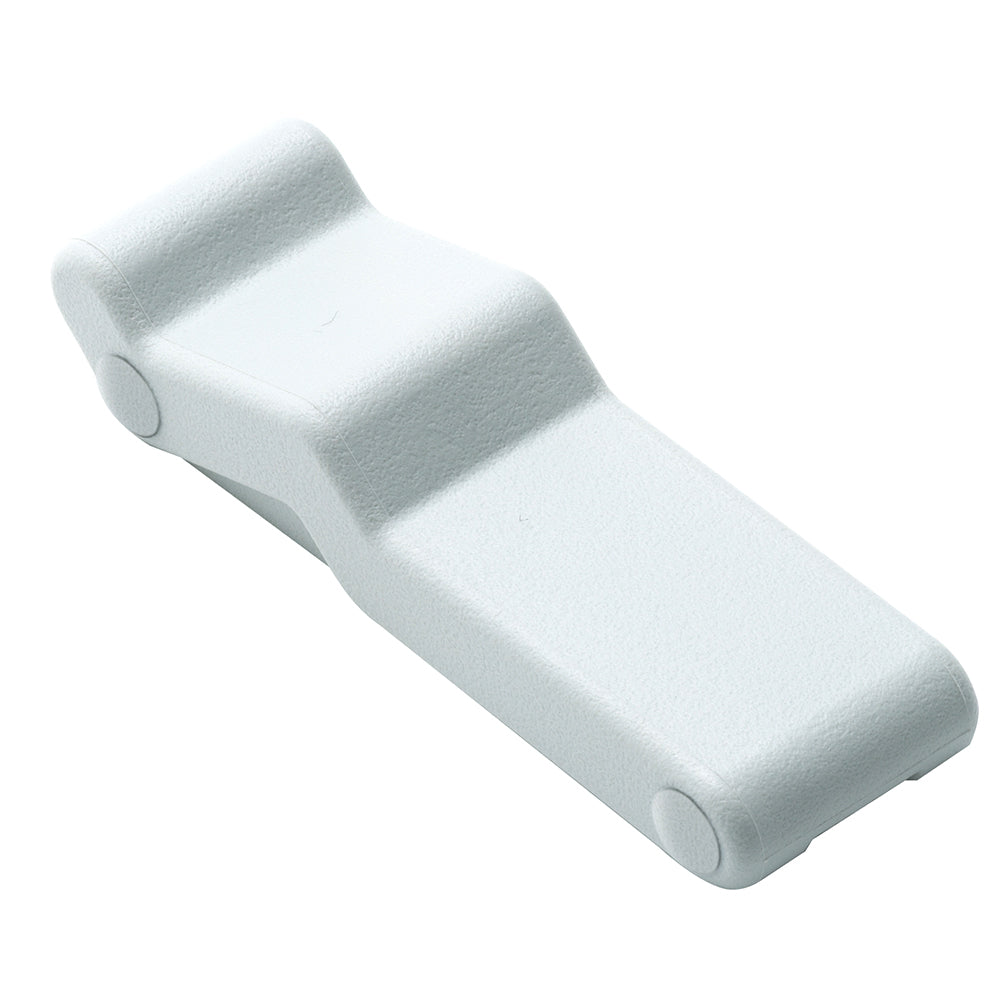 Southco Concealed Soft Draw Latch w/Keeper - White Rubber - Deckhand Marine Supply