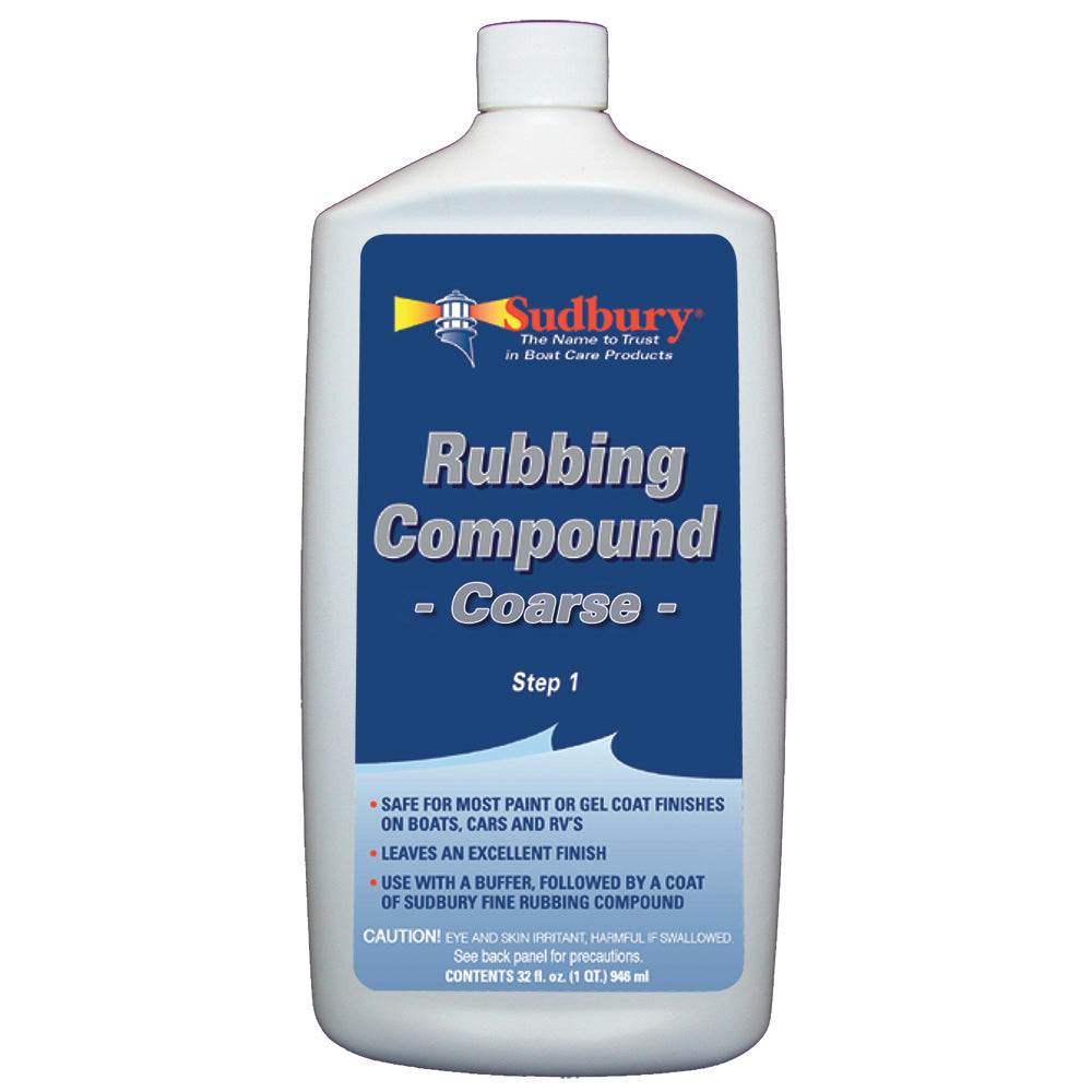 Sudbury Rubbing Compound Coarse - Step 1 - 32oz Fluid - Deckhand Marine Supply