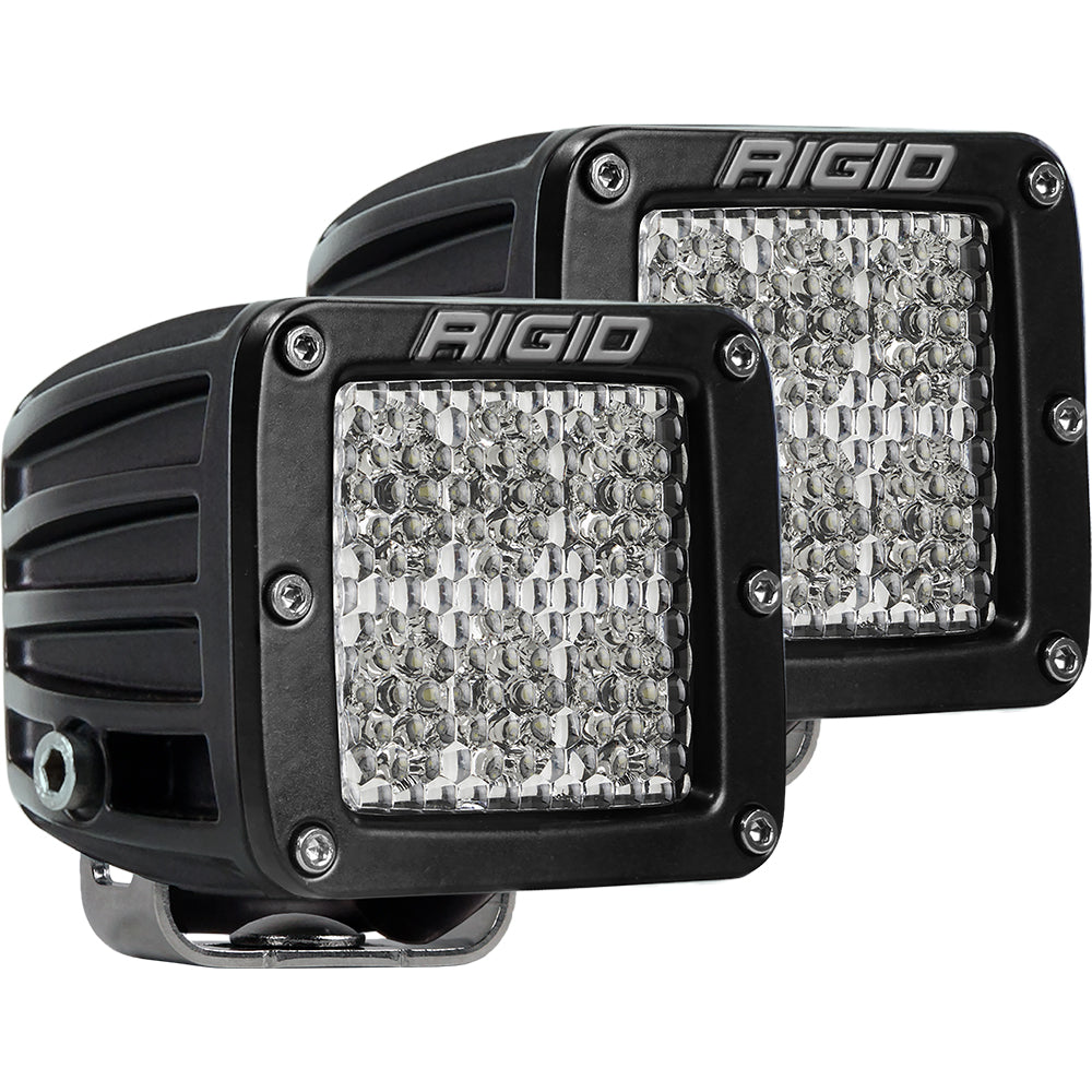 RIGID Industries D-Series PRO Specter-Diffused LED - Pair - Black - Deckhand Marine Supply