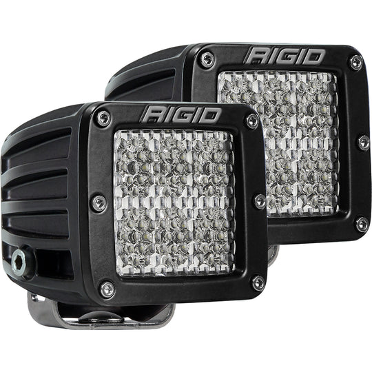 RIGID Industries D-Series PRO Specter-Diffused LED - Pair - Black - Deckhand Marine Supply