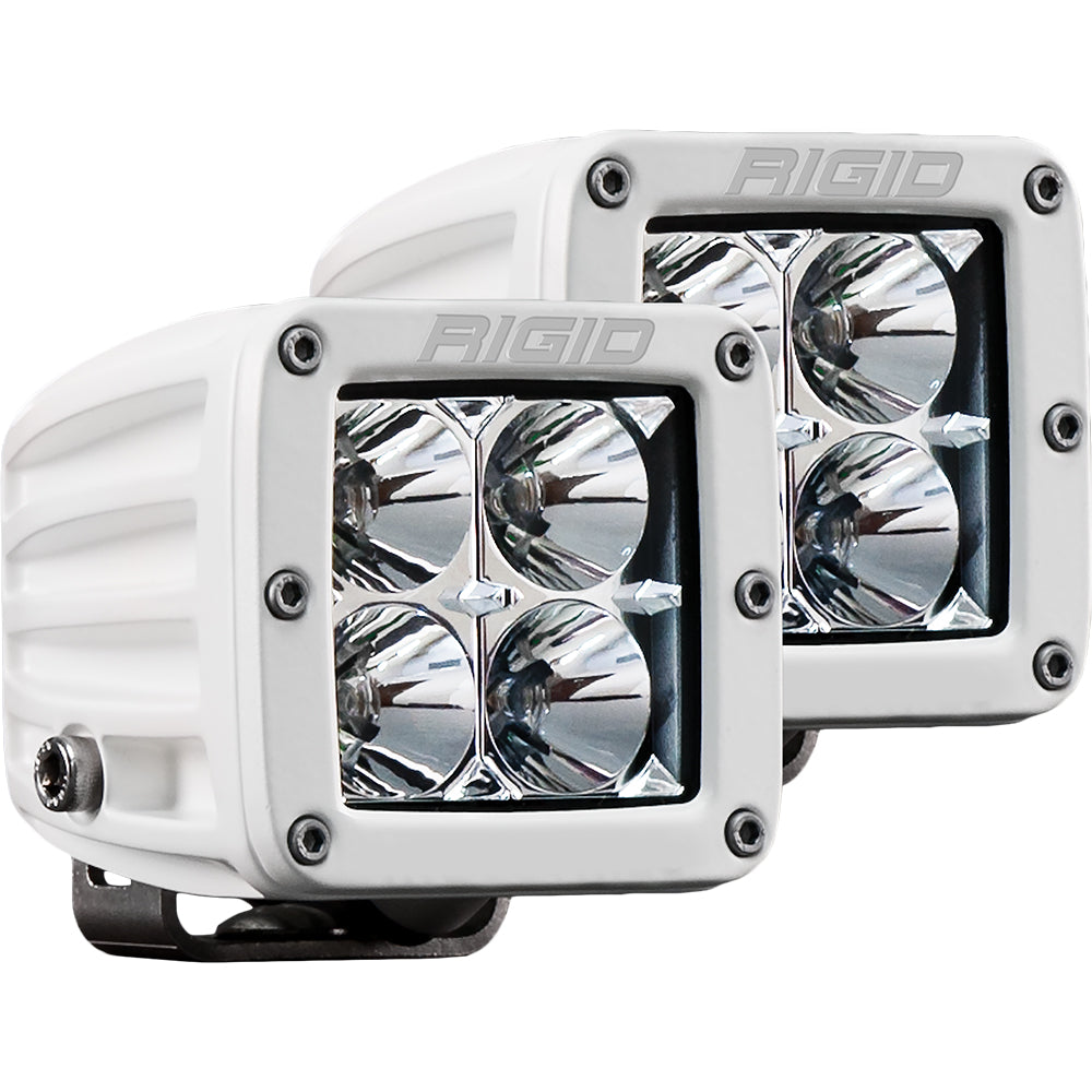 RIGID Industries D-Series PRO Hybrid-Flood LED - Pair - White - Deckhand Marine Supply