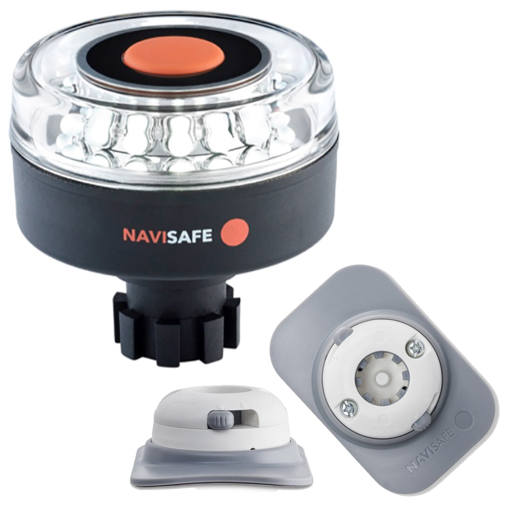 Navisafe Navilight 360 2NM w/Navibolt Base  RIB Mount - White - Deckhand Marine Supply