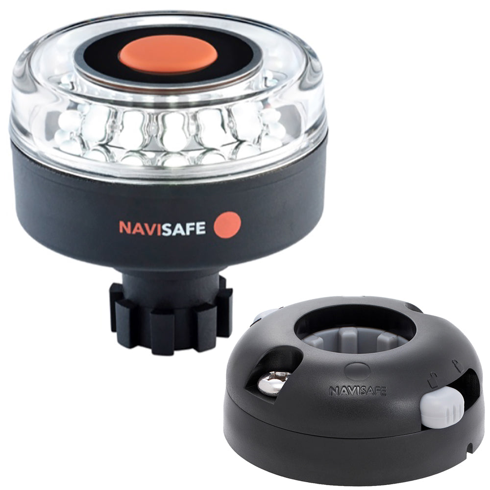 Navisafe Navilight 360 2NM w/Navibolt Base  Horizontal Mount - Black - Deckhand Marine Supply