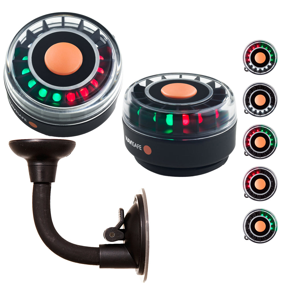 Navisafe Portable Navilight 2NM - TriColor w/Bendable Suction Cup Mount - Deckhand Marine Supply