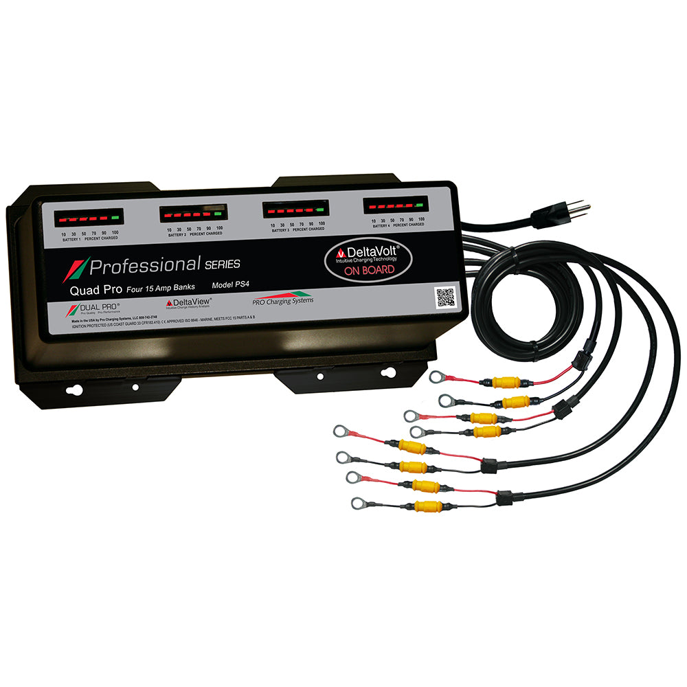 Dual Pro Professional Series Battery Charger - 60A - 4-15A-Banks - 12V-48V - Deckhand Marine Supply