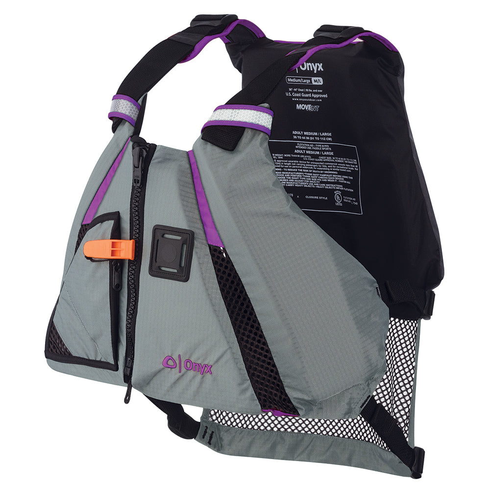 Onyx MoveVent Dynamic Paddle Sports Vest - Purple/Grey - M/L - Deckhand Marine Supply