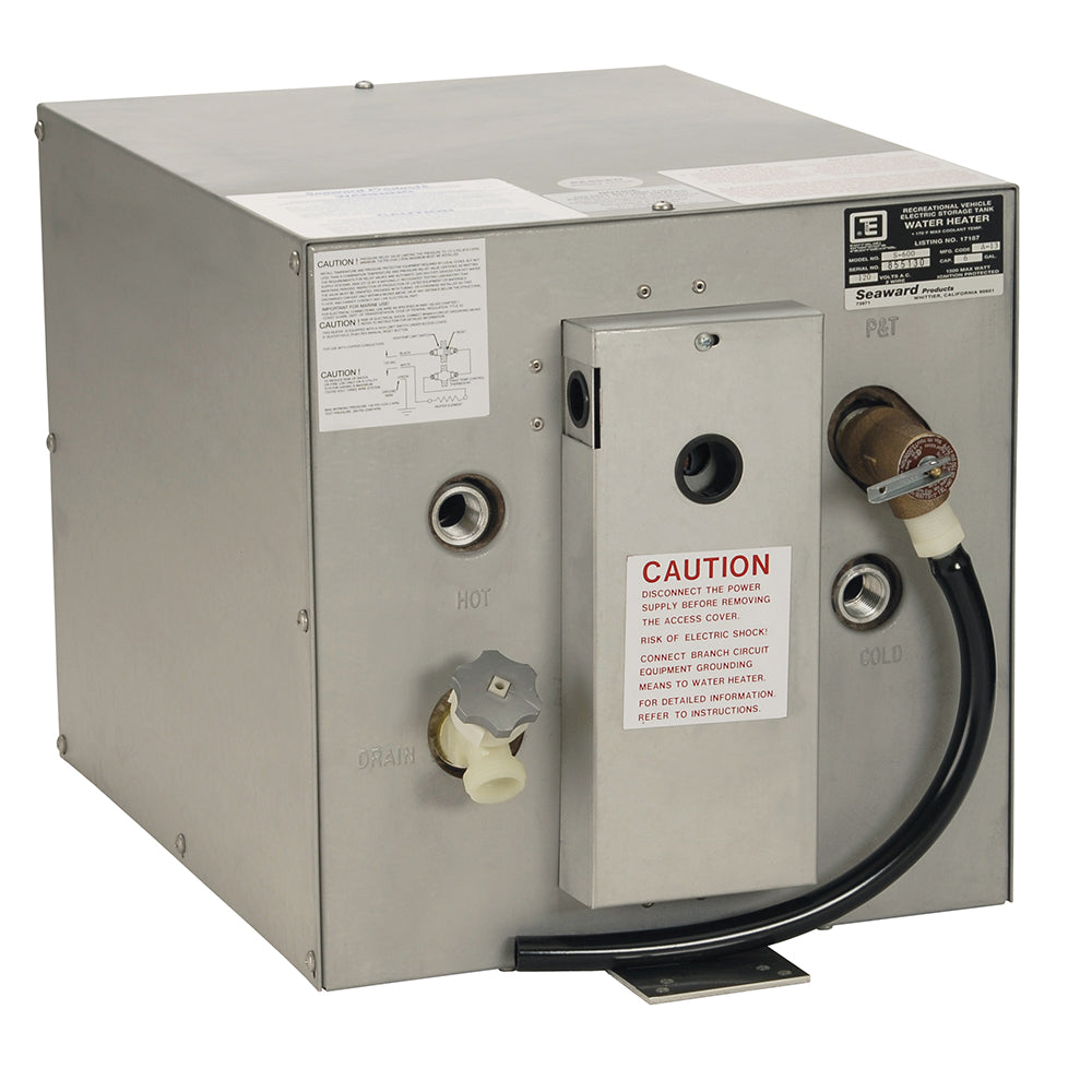 Whale Seaward 6 Gallon Hot Water Heater w/Rear Heat Exchanger - Galvanized Steel - 240V - 1500W - Deckhand Marine Supply