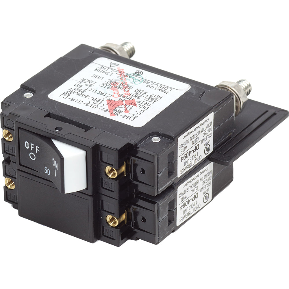 Blue Sea 7467 UL-489 Circuit Breaker - 50A Raised Rocker - Deckhand Marine Supply