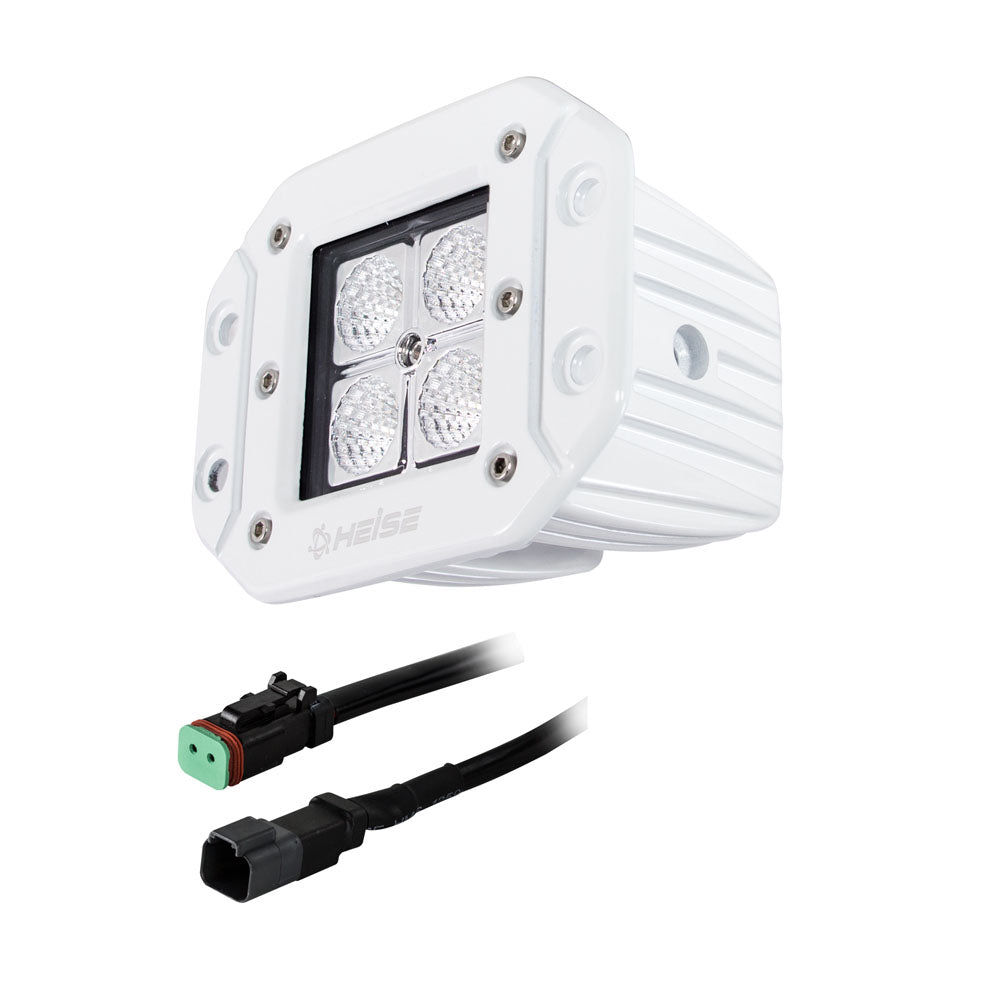 HEISE 4 LED Marine Cube Light - Flush Mount - 3" - Deckhand Marine Supply