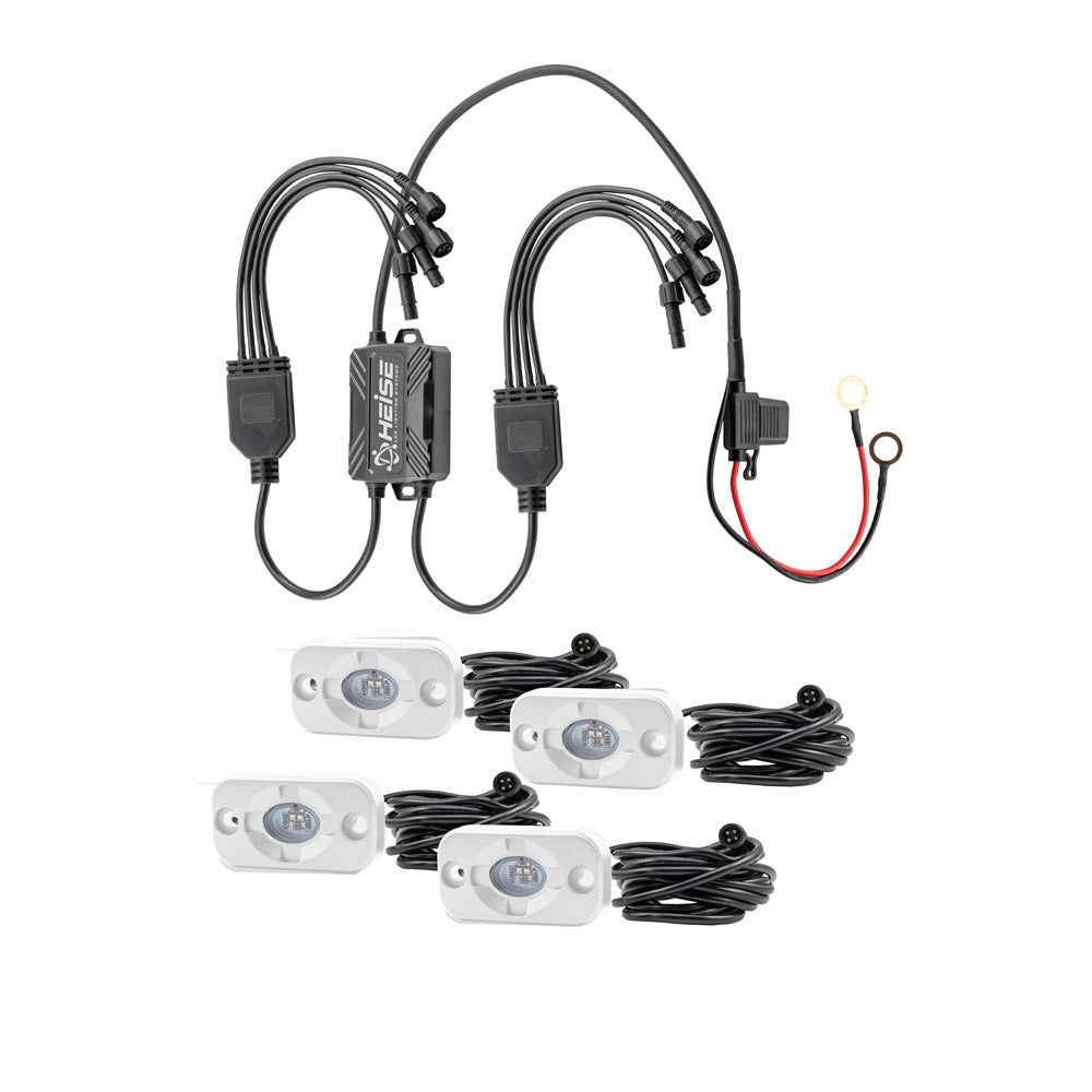 HEISE RBG Accent Light Kit - 4 Pack - Deckhand Marine Supply