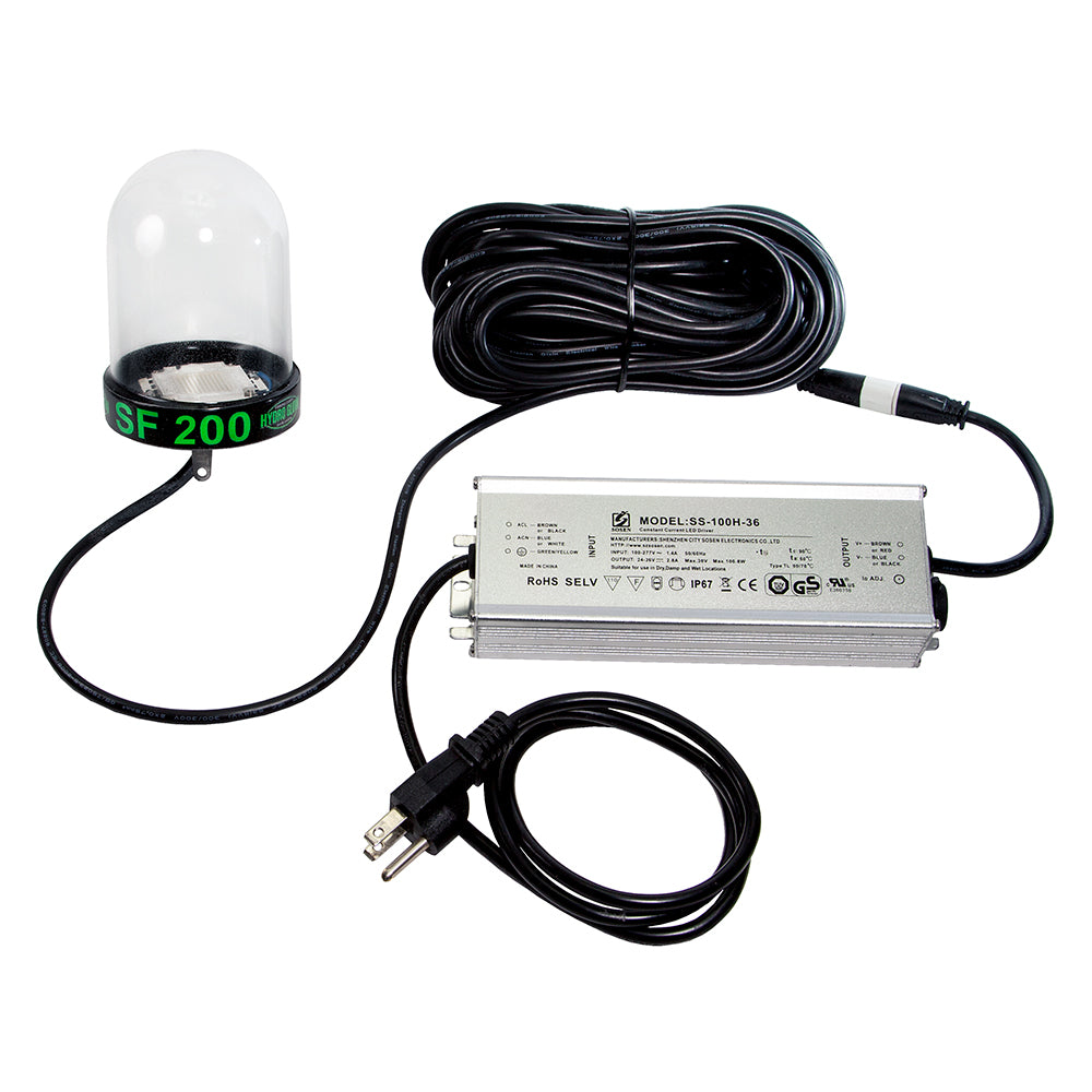Hydro Glow LED Underwater Dock Light - 200W - 50 Cord - Green - Deckhand Marine Supply