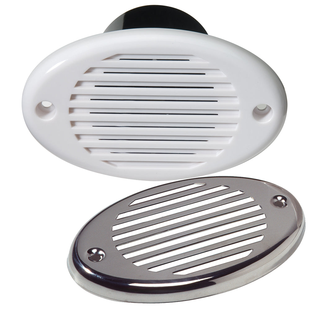 Innovative Lighting Marine Hidden Horn - White w/Stainless Steel Overlay - Deckhand Marine Supply