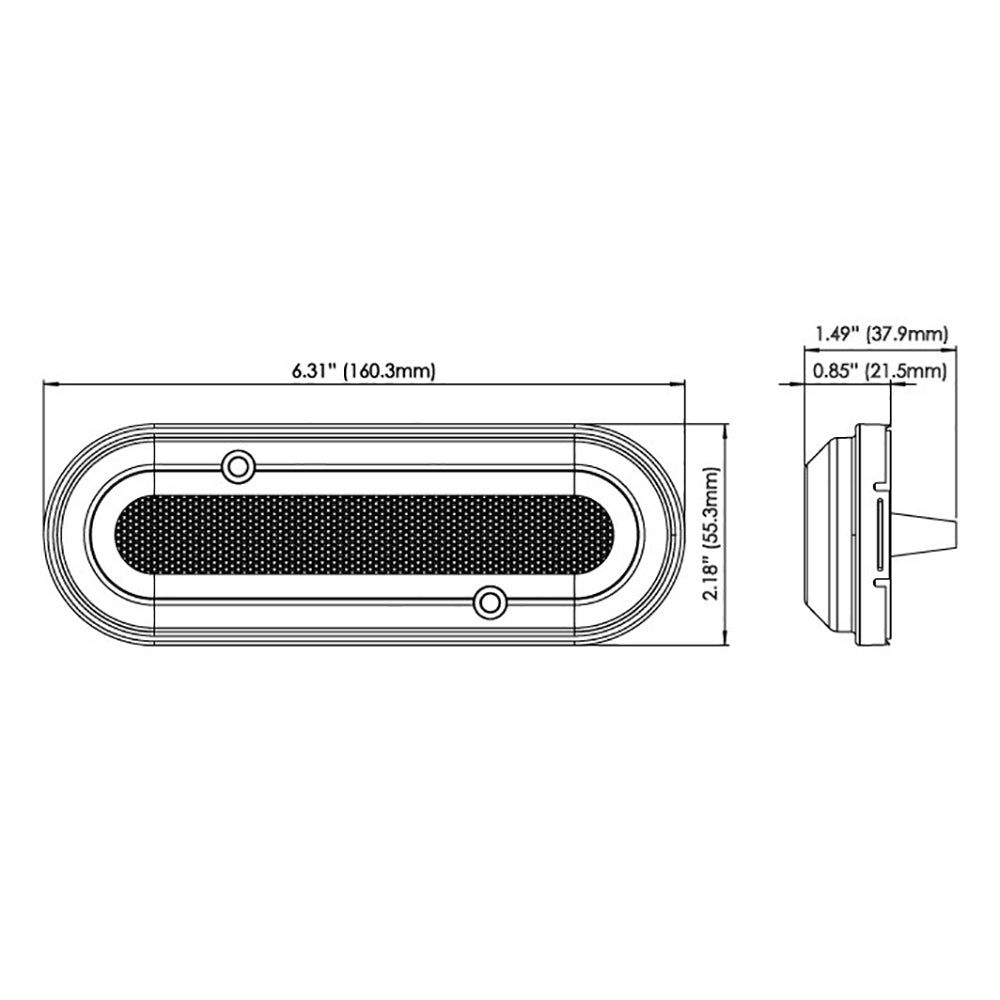 OceanLED M6 Gen2 Mast Light - Surface Mount - Warm White - Deckhand Marine Supply