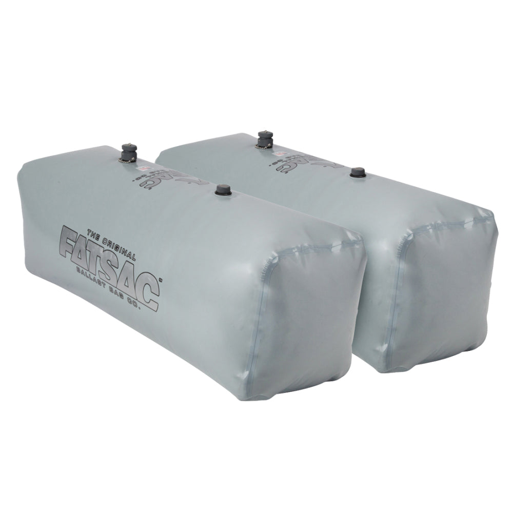 FATSAC V-drive Fat Sacs - Pair - 400lbs Each - Gray - Deckhand Marine Supply