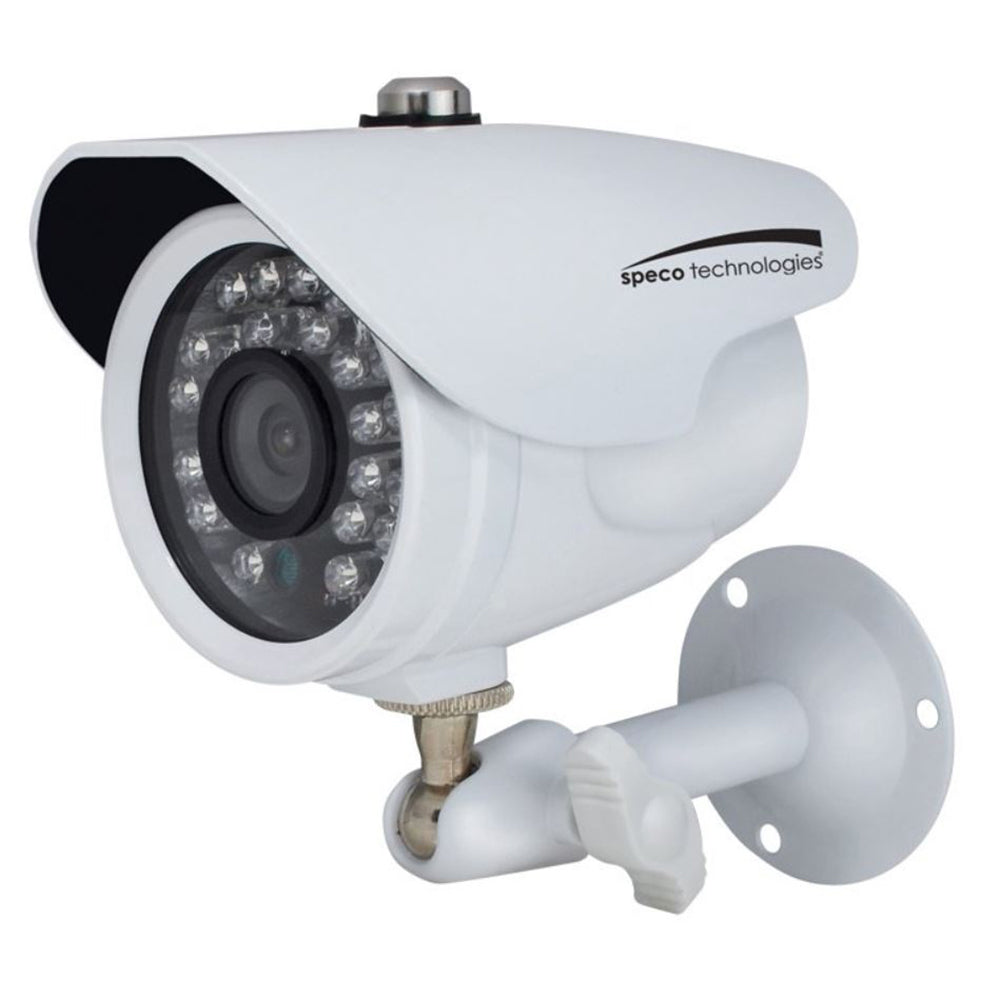 Speco HD-TVI 2MP Color Waterproof Marine Bullet Camera w/IR, 10 Cable, 3.6mm Lens, White Housing - Deckhand Marine Supply