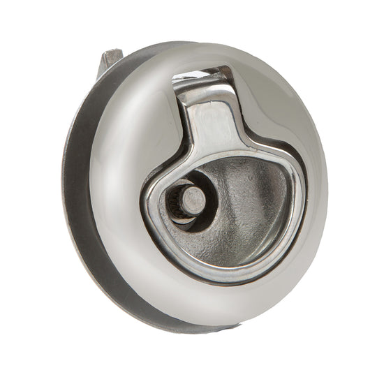 Whitecap Mini Slam Latch Stainless Steel Locking Pull Ring - Deckhand Marine Supply