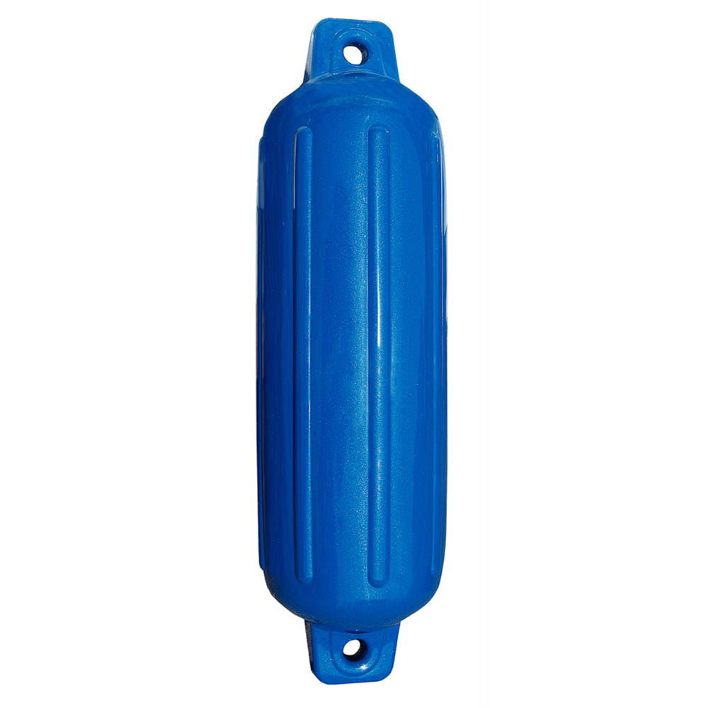 Taylor Made Storm Gard 8.5" x 27" Inflatable Vinyl Fender - Mid Atlantic Blue - Deckhand Marine Supply