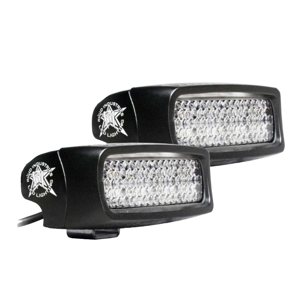 RIGID Industries SR-Q PRO Back Up Light Kit - Surface Mount Diffused - Pair - Black - Deckhand Marine Supply