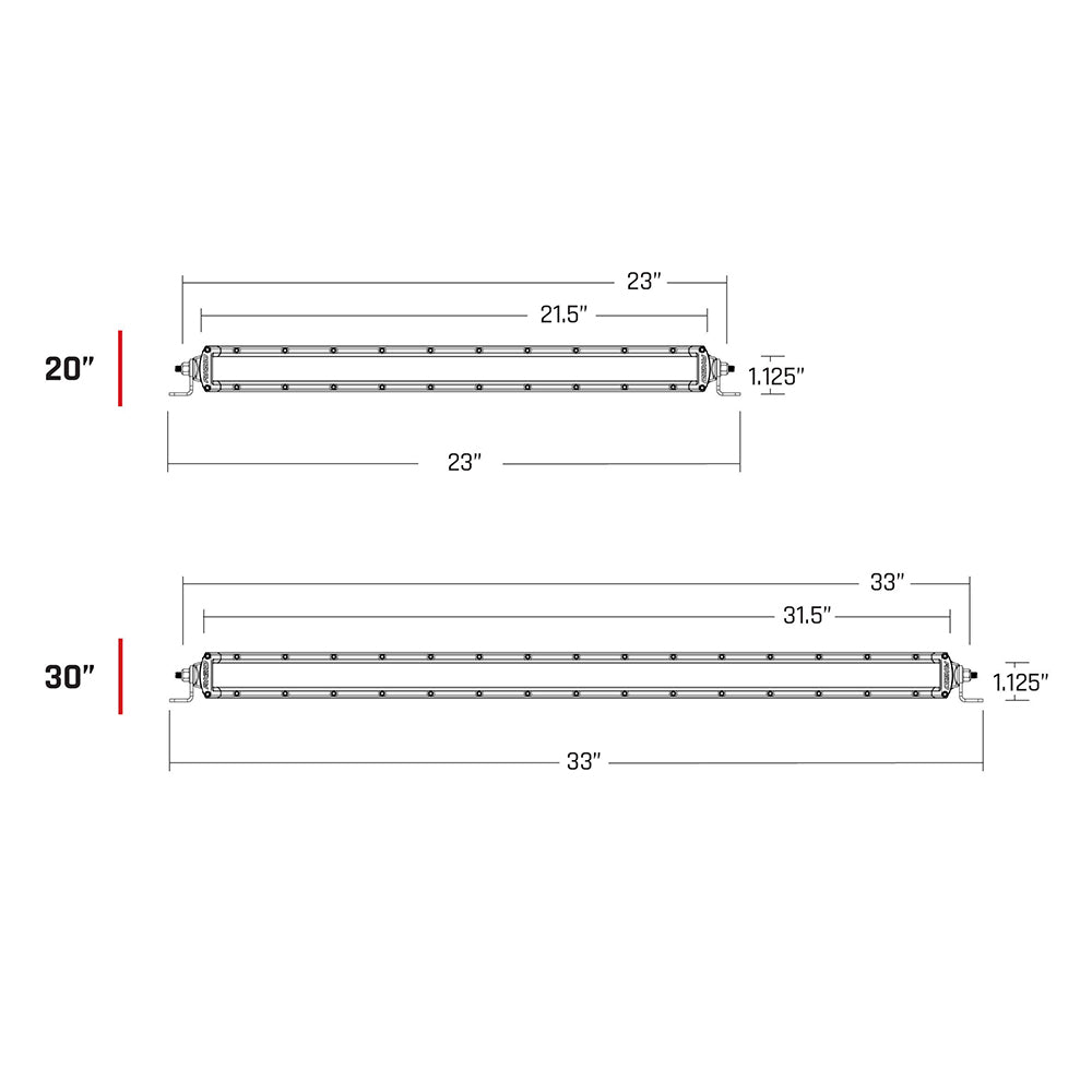 RIGID Industries SAE Compliant SR-SRS 20" Light Bar - Black - Deckhand Marine Supply