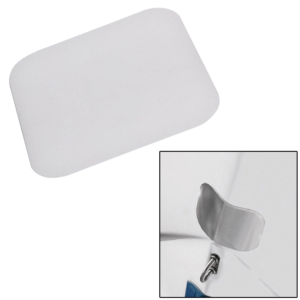Megaware ScuffBuster Standard - 5.75" x 4.5" - Solid Bowguard - 22G - Stainless Steel - Deckhand Marine Supply