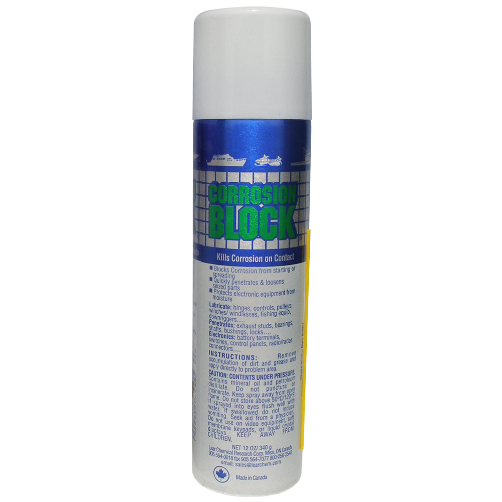 Corrosion Block 12oz Aerosol Can - Non-Hazmat, Non-Flammable  Non-Toxic - Deckhand Marine Supply