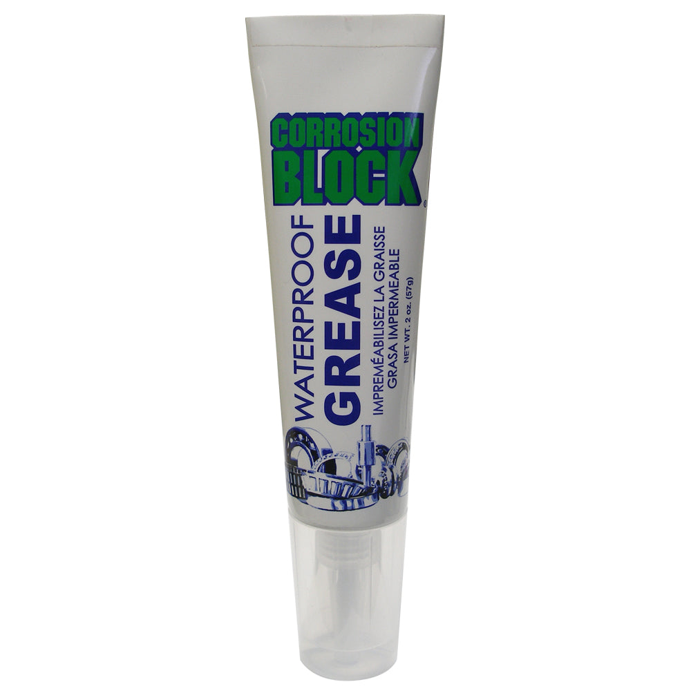 Corrosion Block High Performance Waterproof Grease - 2oz Tube - Non-Hazmat, Non-Flammable  Non-Toxic - Deckhand Marine Supply