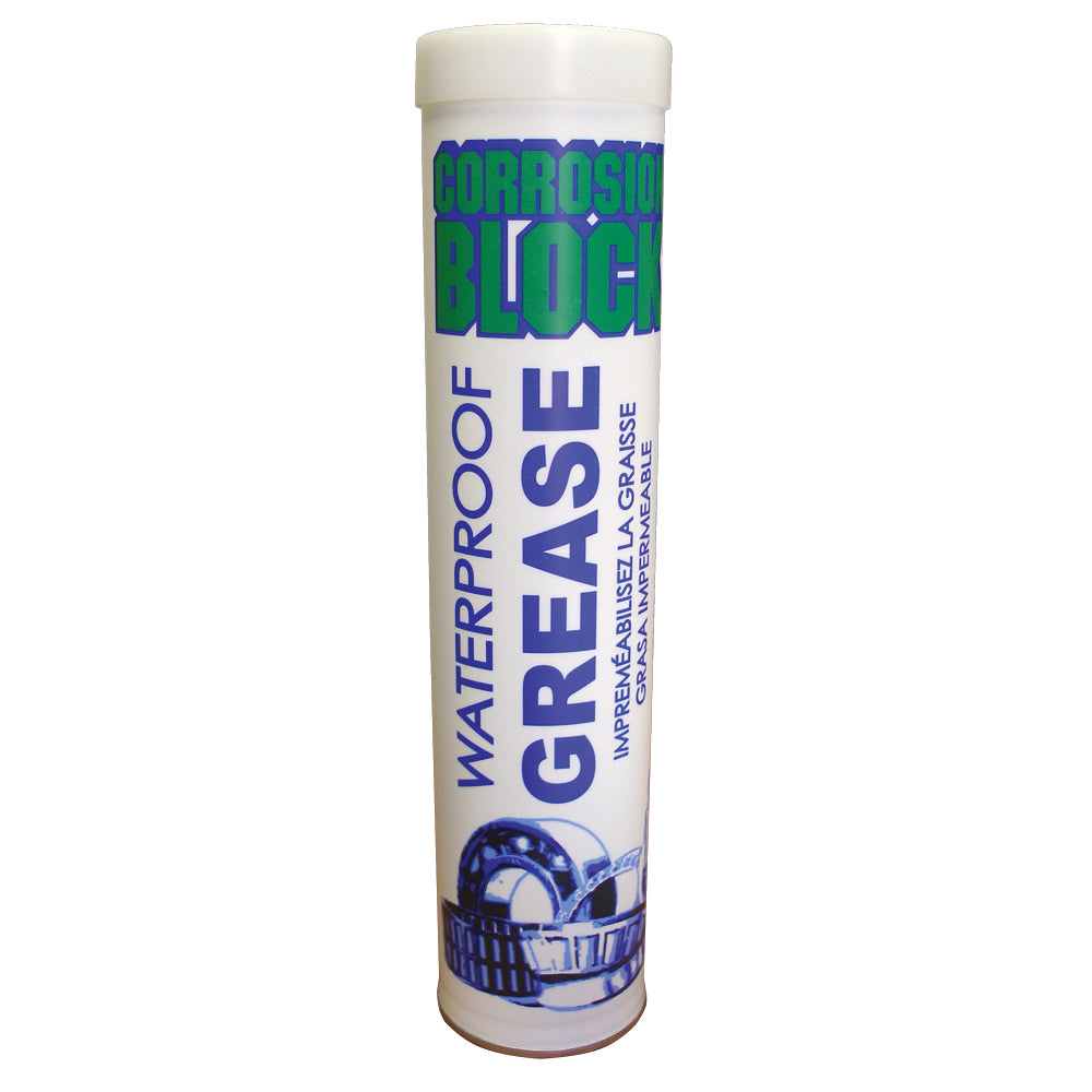 Corrosion Block High Performance Waterproof Grease - 14oz Cartridge - Non-Hazmat, Non-Flammable  Non-Toxic - Deckhand Marine Supply