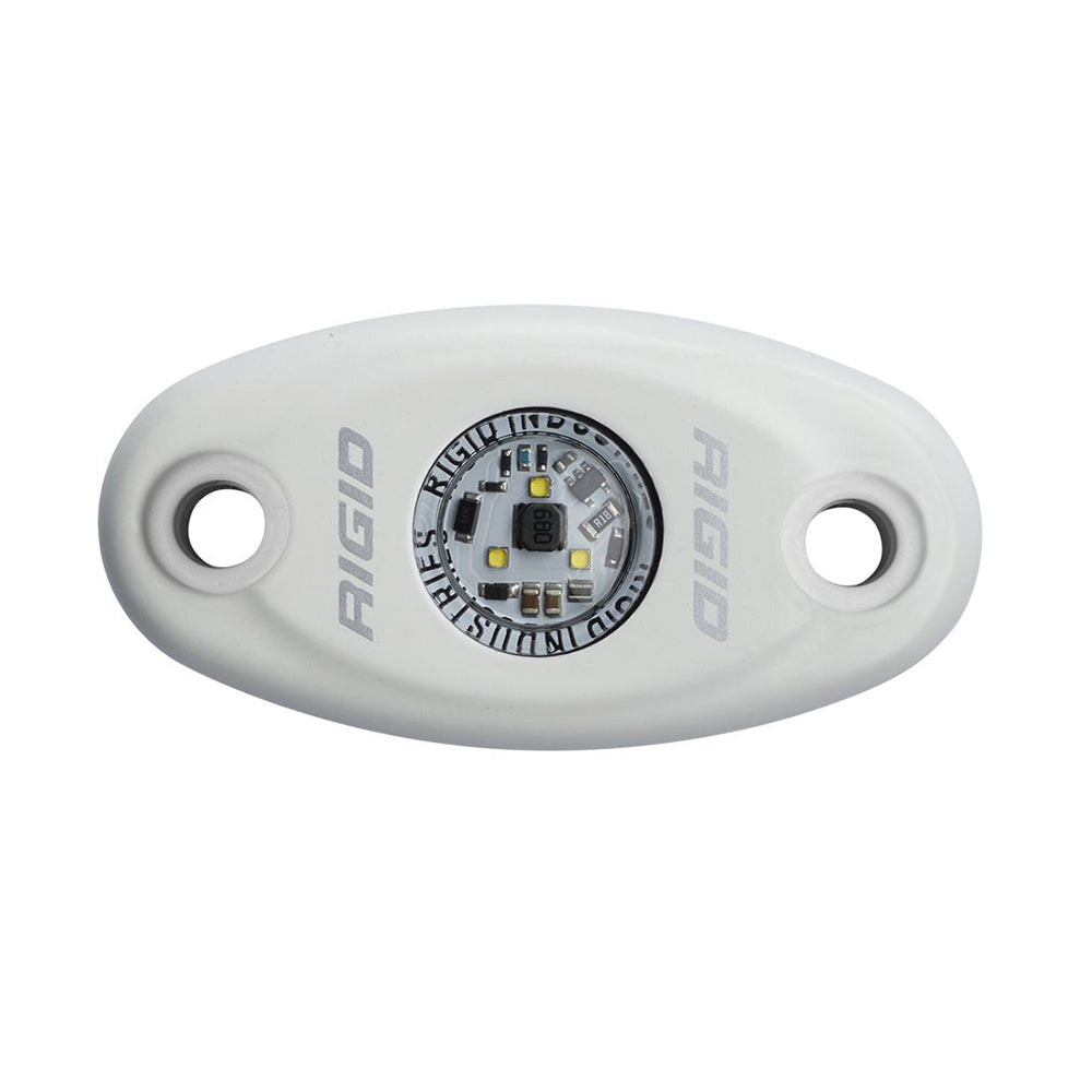 RIGID Industries A-Series High Power Single LED Light - Cool White - Deckhand Marine Supply