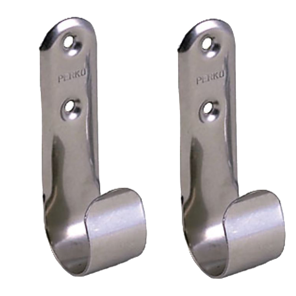 Perko Stainless Steel Boat Hook Holders - Pair - Deckhand Marine Supply