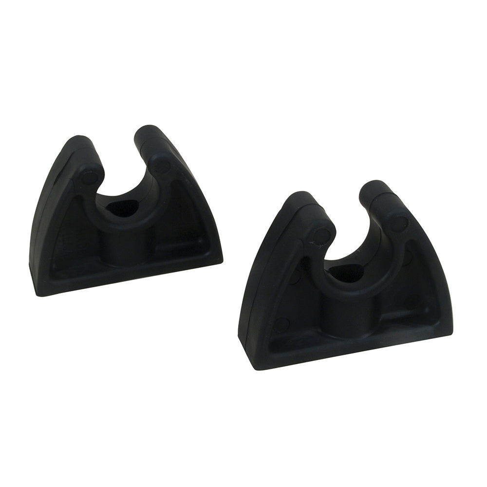 Perko Pole Storage Clips - Black - Pair - Deckhand Marine Supply