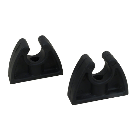 Perko Pole Storage Clips - Black - Pair - Deckhand Marine Supply