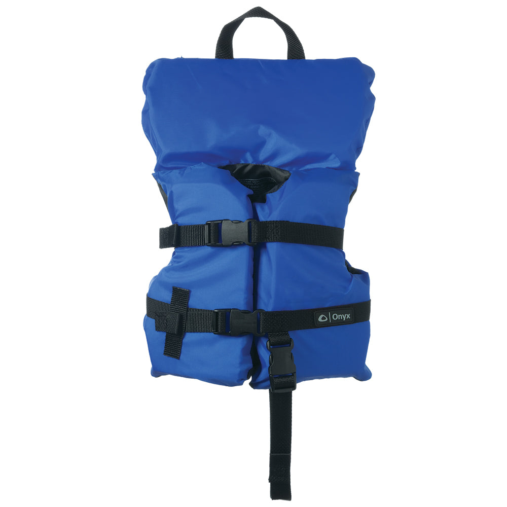 Onyx Nylon General Purpose Life Jacket - Infant/Child Under 50lbs - Blue - Deckhand Marine Supply