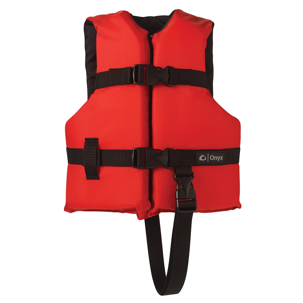 Onyx Nylon General Purpose Life Jacket - Child 30-50lbs - Red - Deckhand Marine Supply