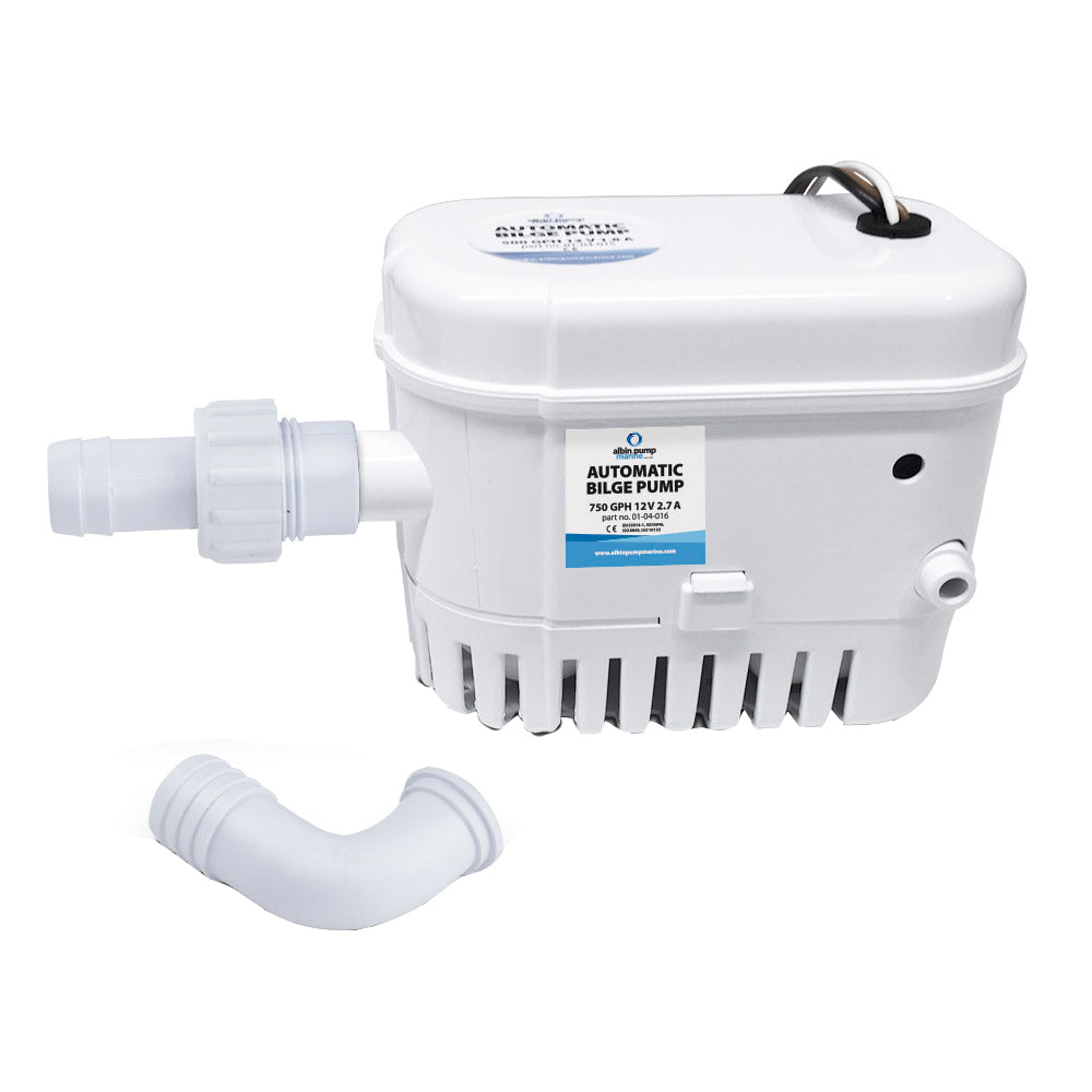 Albin Group Automatic Bilge Pump 750 GPH - 12V - Deckhand Marine Supply