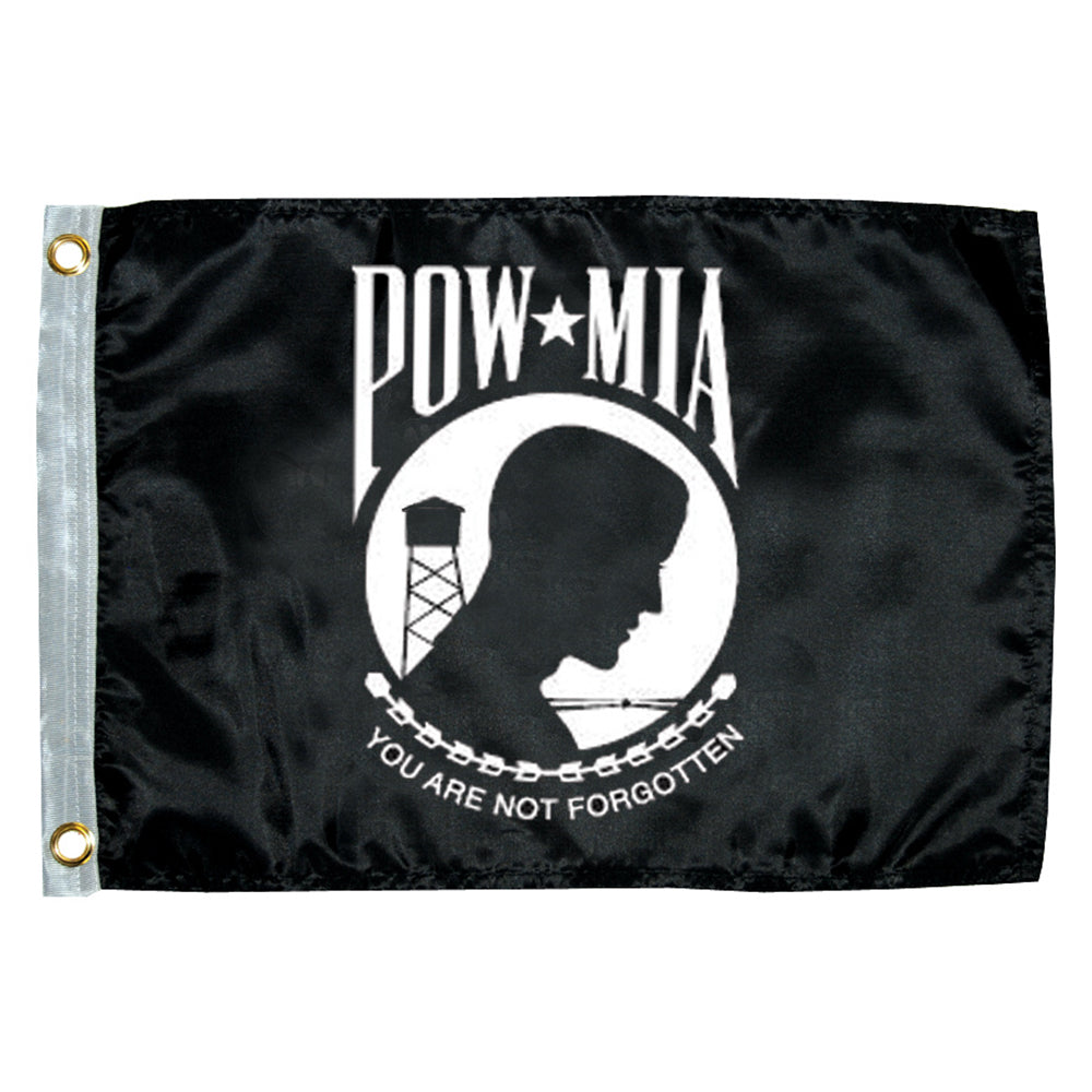 Taylor Made POW MIA Flag 12" x 18" - Deckhand Marine Supply