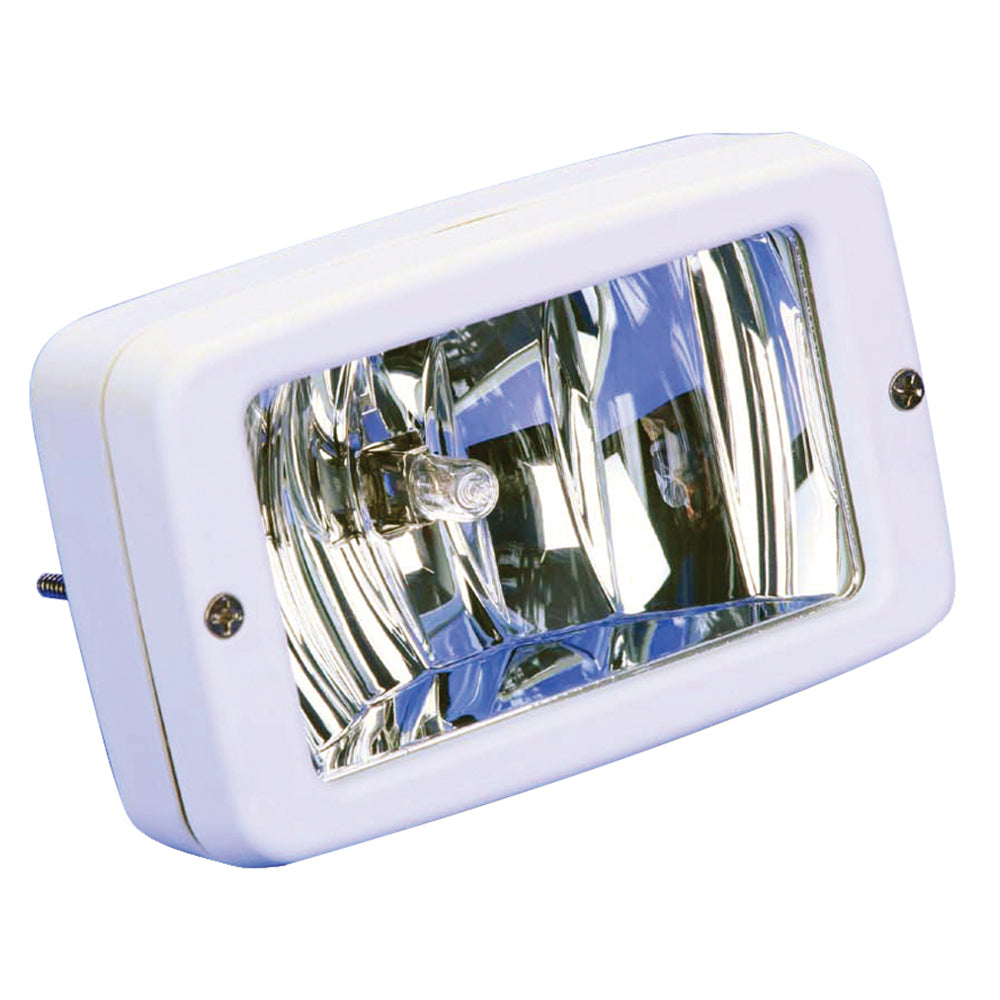 Marinco Flush Mount Halogen Deck Lamp - 12V - 55W - White - Deckhand Marine Supply