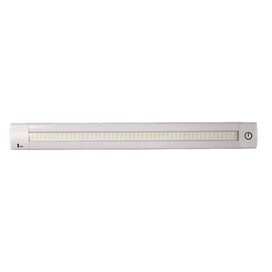 Lunasea Adjustable Linear LED Light w/Built-In Dimmer - 20" Warm White w/Switch - Deckhand Marine Supply