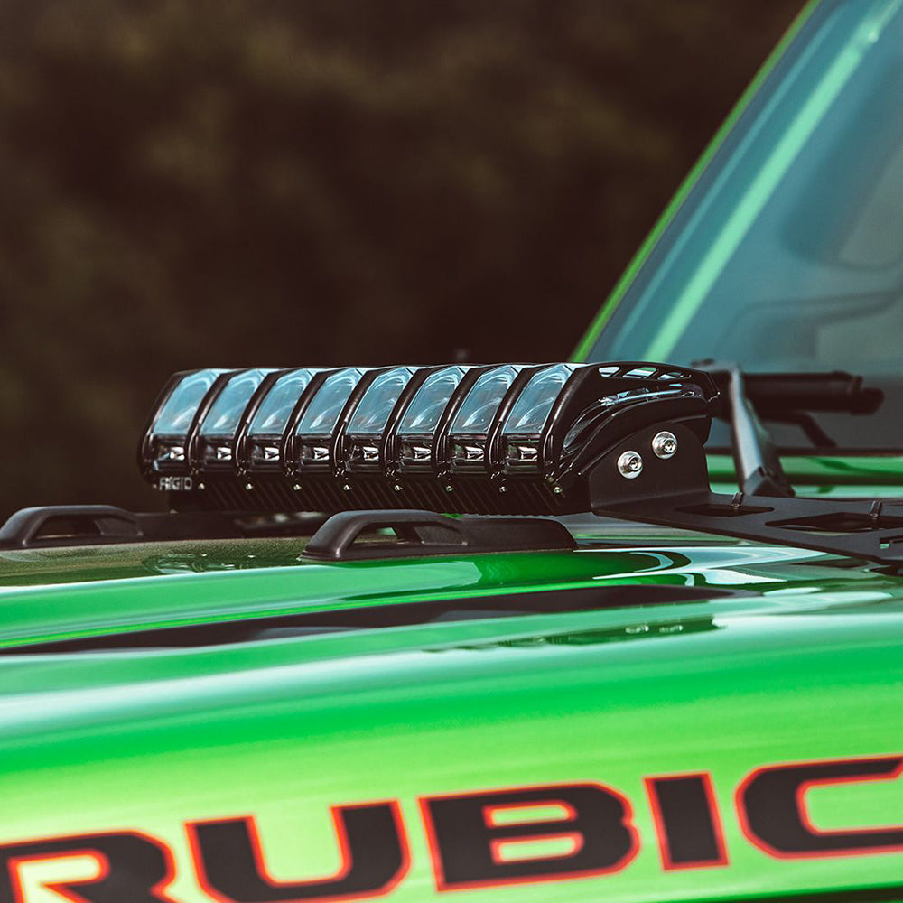 RIGID Industries 2018 Jeep Wrangler JL Adapt Hood Mount f/20" Adapt Lightbar - Deckhand Marine Supply