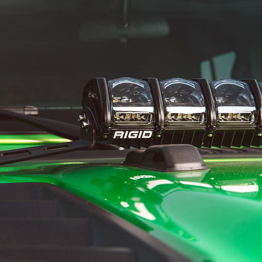 RIGID Industries 2018 Jeep Wrangler JL Adapt Hood Mount f/20" Adapt Lightbar - Deckhand Marine Supply