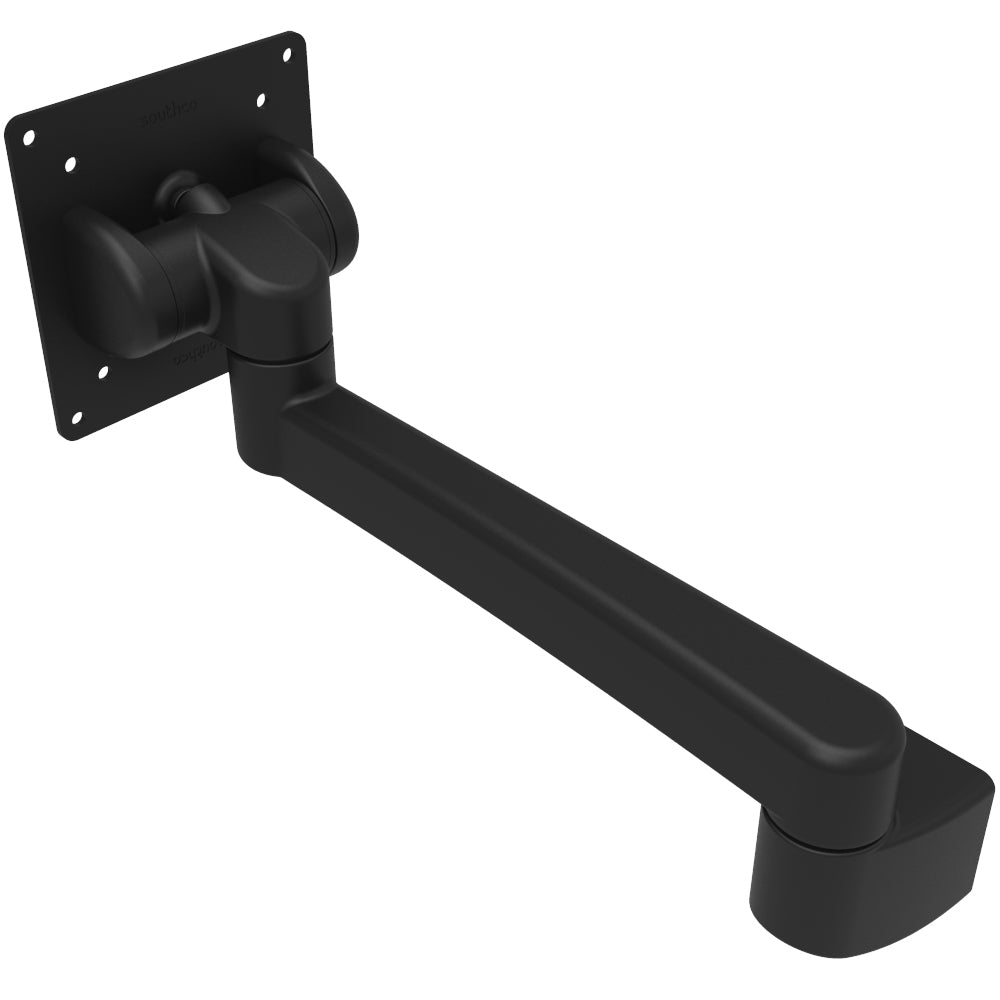 Southco Tilt Head Assembly Tilt  Swivel Single Arm - Wall Mount - Black - Deckhand Marine Supply