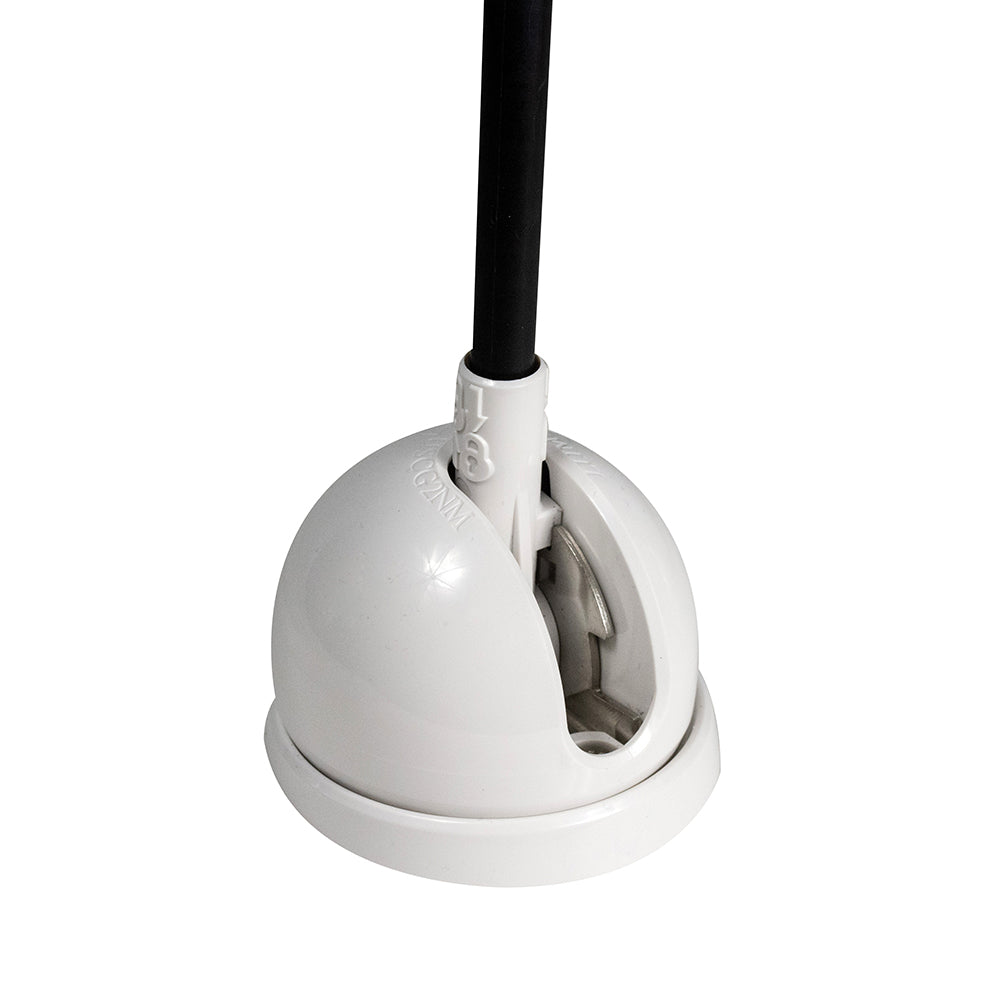 Lumitec Contour Anchor Light - 12" - Black Shaft White Base - Deckhand Marine Supply