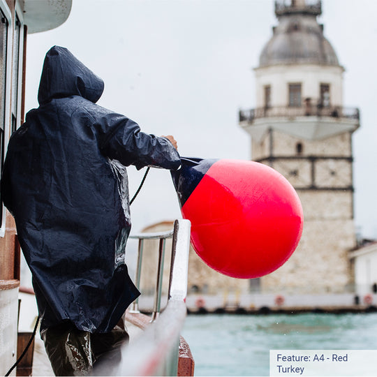 Polyform A-6 Buoy 34" Diameter - White - Deckhand Marine Supply